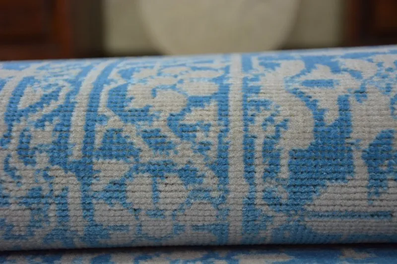 Teppich VINTAGE Blumen 22209/543 blau
