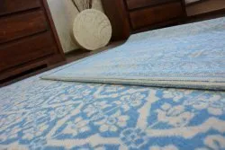 Teppich VINTAGE Blumen 22209/543 blau