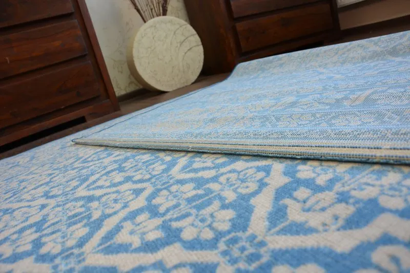 Teppich VINTAGE Blumen 22209/543 blau