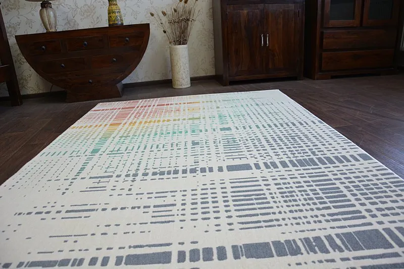 Teppich SCANDI 18216/063 - Streifen kariert