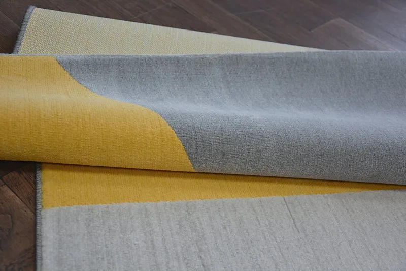Teppich SCANDI 18487/572 - Trapez grau gold türkis
