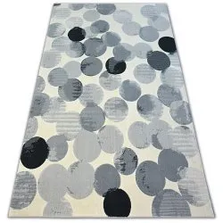 Teppich SCANDI - Ring creme grau schwarz