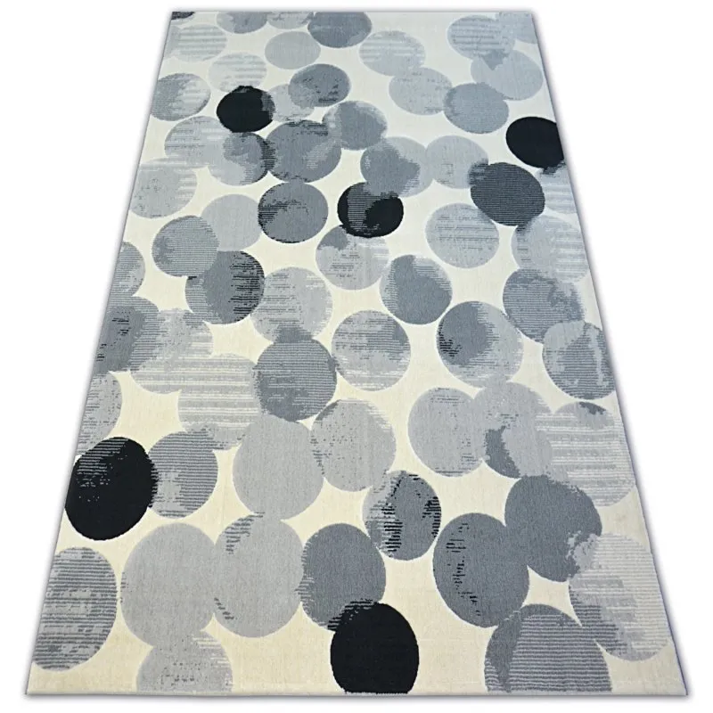 Teppich SCANDI 18461/752 - Ring creme grau schwarz