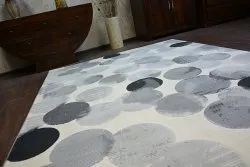 Teppich SCANDI 18461/752 - Ring creme grau schwarz