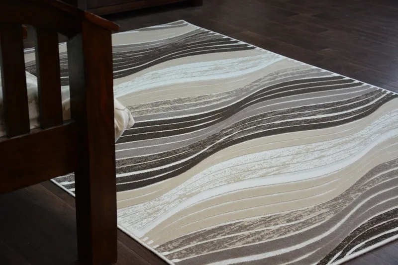 Teppich ACRYL YAZZ 1760 Braun/dunkelbeige 