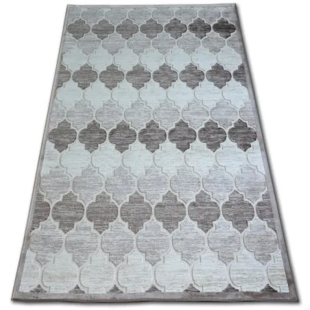 Teppich ACRYL YAZZ 3766 Dunkelbeige/braun Trellis