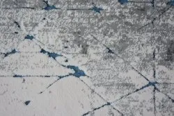 Teppich ACRYL YAZZ 6076 RISSIGER BETON blau / grau