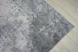Teppich ACRYL YAZZ 6076 RISSIGER BETON blau / grau