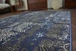 Teppich DROP JASMINE 453 Dunkelblau 