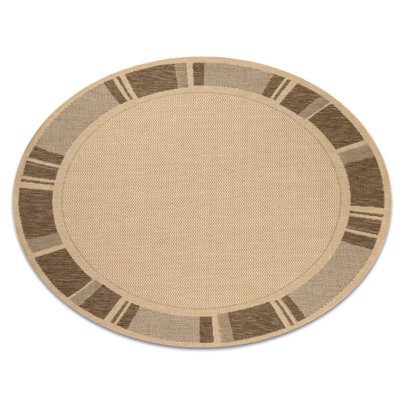TEPPICH SISAL KREIS FLOORLUX 20195 mais / coffe