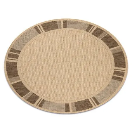 TEPPICH SISAL KREIS FLOORLUX 20195 mais / coffe