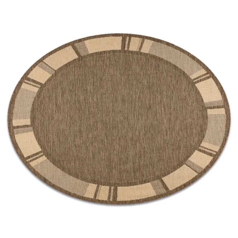 TEPPICH SISAL KREIS FLOORLUX 20195 coffe / mais