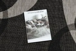TEPPICH SISAL FLOORLUX 20078 black / silver