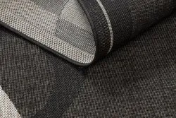 TEPPICH SISAL FLOORLUX 20078 black / silver