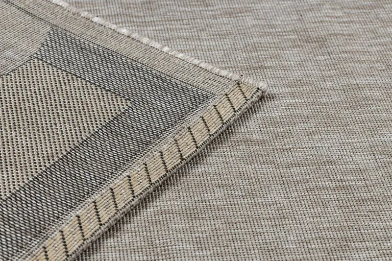 TEPPICH SISAL FLOORLUX 20078 silver / black