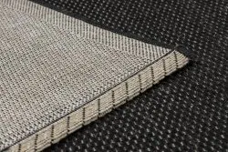 TEPPICH SISAL FLOORLUX 20195 schwarz / silber