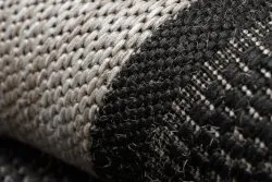 TEPPICH SISAL FLOORLUX 20195 schwarz / silber