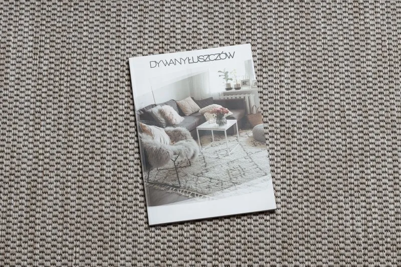 TEPPICH SISAL FLOORLUX 20195 silber / schwarz
