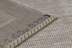 TEPPICH SISAL FLOORLUX 20195 silber / schwarz