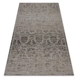 TEPPICH SISAL FLOORLUX 20211 silbern / schwarz