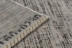 TEPPICH SISAL FLOORLUX 20211 silbern / schwarz