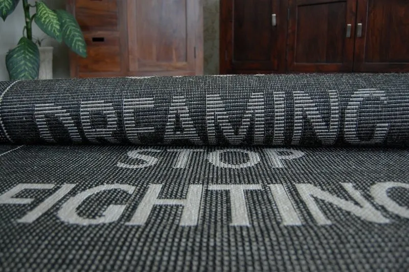 TEPPICH SISAL FLOORLUX 20275 YOLO schwarz / silbern