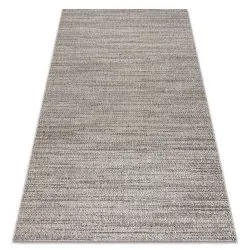 TEPPICH SISAL FLOORLUX silber / schawarz Melange