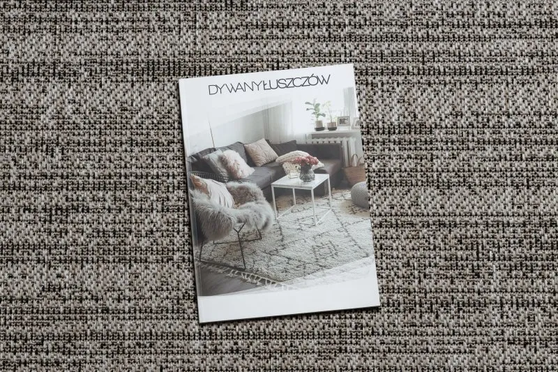 TEPPICH SISAL FLOORLUX 20389 silber / schawarz Melange