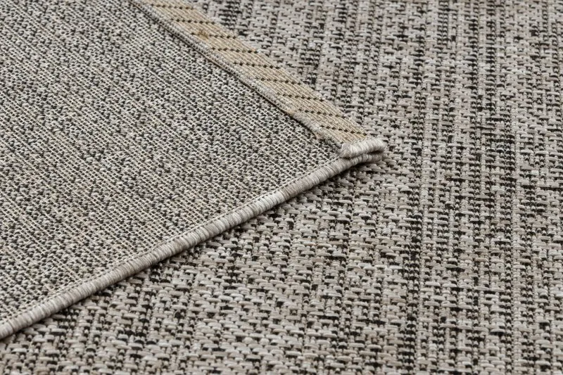 TEPPICH SISAL FLOORLUX 20389 silber / schawarz Melange