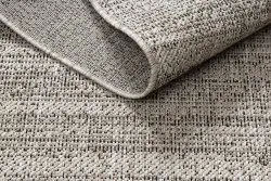 TEPPICH SISAL FLOORLUX 20389 silber / schawarz Melange