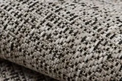 TEPPICH SISAL FLOORLUX 20389 silber / schawarz Melange