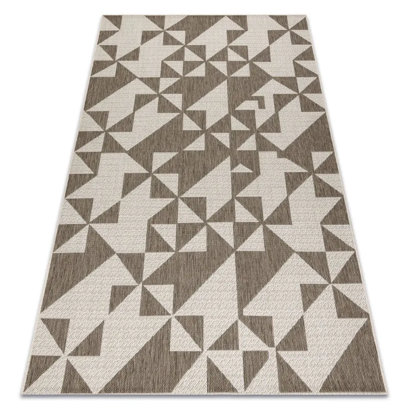 TEPPICH SISAL FLOORLUX 20489 Champagner / taupe DREIECKE