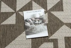 TEPPICH SISAL FLOORLUX 20489 Champagner / taupe DREIECKE