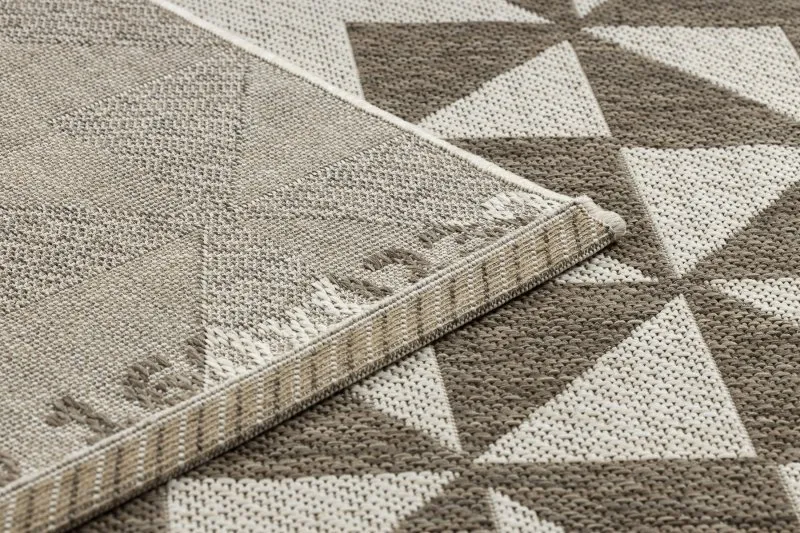 TEPPICH SISAL FLOORLUX 20489 Champagner / taupe DREIECKE