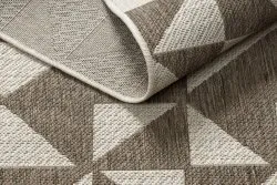 TEPPICH SISAL FLOORLUX 20489 Champagner / taupe DREIECKE