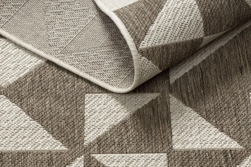 TEPPICH SISAL FLOORLUX 20489 Champagner / taupe DREIECKE