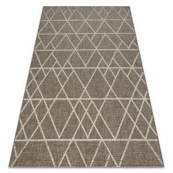 TEPPICH SISAL FLOORLUX taupe / Champagner DREIECKE