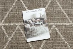 TEPPICH SISAL FLOORLUX 20508 taupe / Champagner DREIECKE