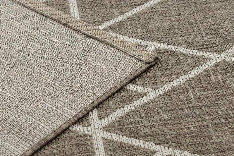 TEPPICH SISAL FLOORLUX 20508 taupe / Champagner DREIECKE