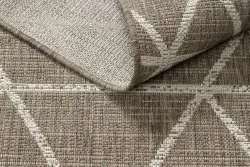 TEPPICH SISAL FLOORLUX 20508 taupe / Champagner DREIECKE