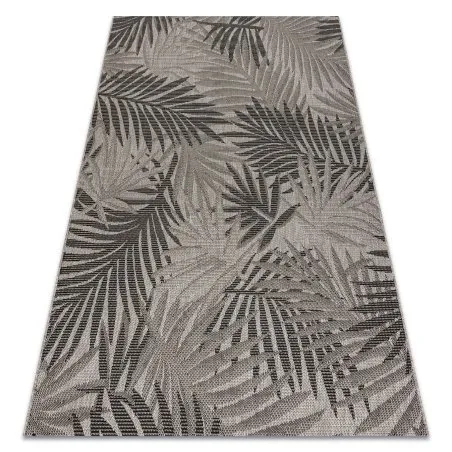 TEPPICH SISAL FLOORLUX 20504 LAUBEN silbern / schwarz JUNGLE