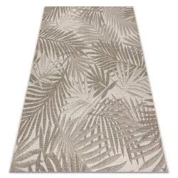 TEPPICH SISAL FLOORLUX LAUBEN Champagner / taupe JUNGLE
