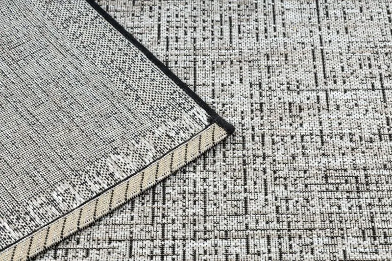 TEPPICH SISAL FLOORLUX 20401 Rahmen silber / schwarz 