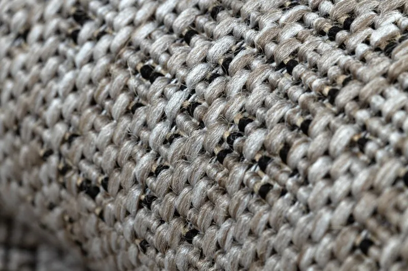 TEPPICH SISAL FLOORLUX 20401 Rahmen silber / schwarz 