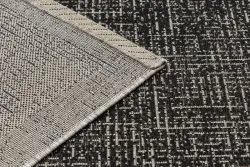 TEPPICH SISAL FLOORLUX 20401 Rahmen schwarz / silber 