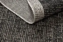 TEPPICH SISAL FLOORLUX 20401 Rahmen schwarz / silber 