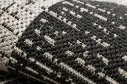 TEPPICH SISAL FLOORLUX 20401 Rahmen schwarz / silber 