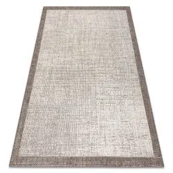 TEPPICH SISAL FLOORLUX Rahmen champagner / taupe