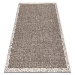 TEPPICH SISAL FLOORLUX Rahmen taupe / champagner