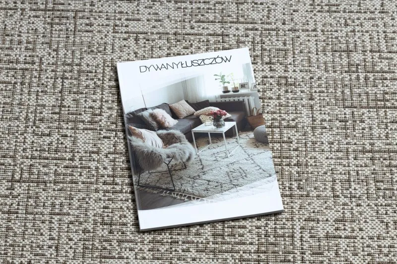 TEPPICH SISAL FLOORLUX KREIS 20401 Rahmen champagner / taupe